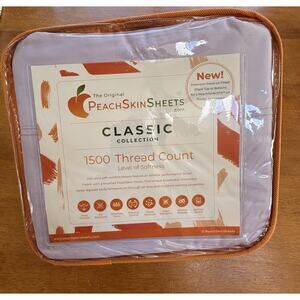 Peach Skin Sheets Classic Collection 1500TC King Lavender Mist NEW